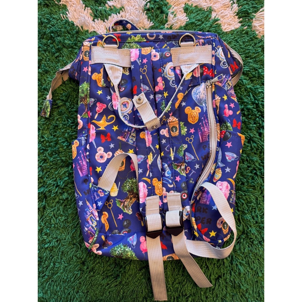 Disney Parks Backpack  Large Blue Excellent Park Hopper Best Day Ever Print - Picture 10 of 10